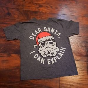 🎄sz 4 NWOT Star Wars "Dear Santa" Kids T-Shirt